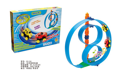 热销益智科教玩具新星 探索太空的磁力轨道车模型